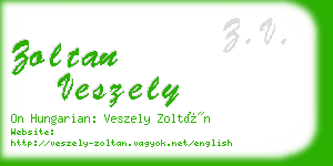 zoltan veszely business card